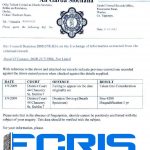 An Garda Siochana criminal records certificate sample.