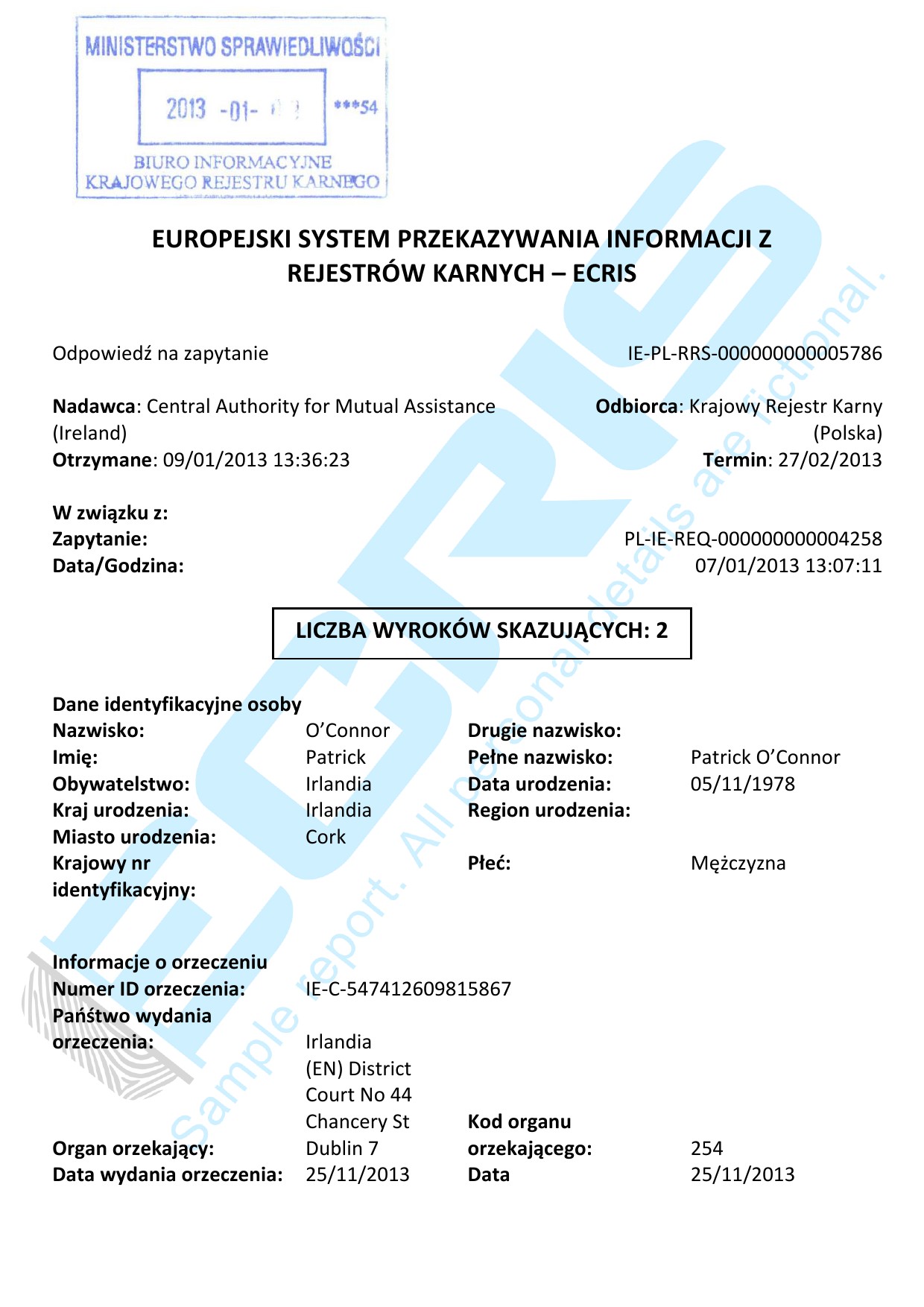 Irish Criminal Record Check From Garda Criminal Records Office ECRIS Irish Criminal Record Check From Garda Criminal Records Office ECRIS