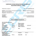 Sample of a Slovak criminal record certificate from the Criminal Register of the General Prosecutor’s Office of the Slovak Republic (Register trestov Generálnej Prokuratúry Slovenskej Republiky).